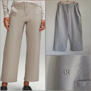 Lululemon Utilitech Relaxed Mid-rise Trouser 7/8 length Size 8 Riverstone